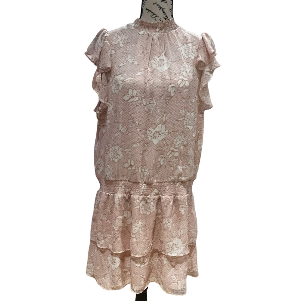 Pink Mock Floral Express Dress